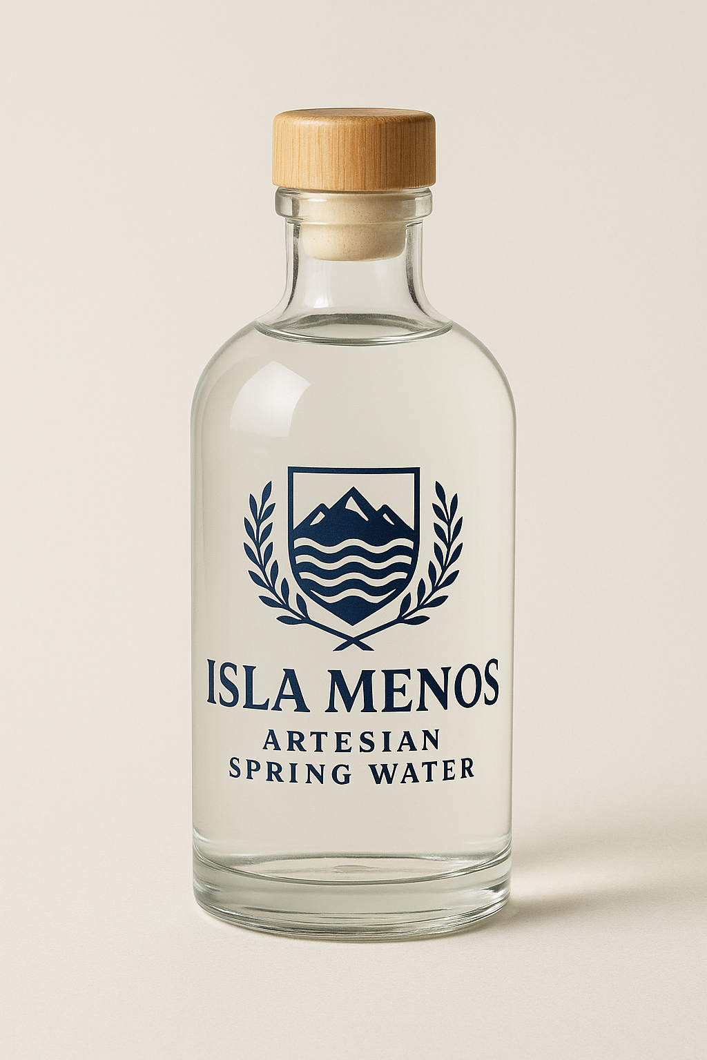 Isla Menos glass bottle